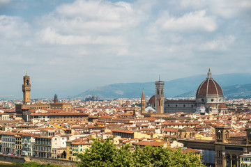 Fototapeta na wymiar Santa Maria del Fiore cathedral, Florence cityscape