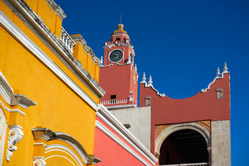 Merida city Town hall of Yucatan  Mexico - obrazy, fototapety, plakaty