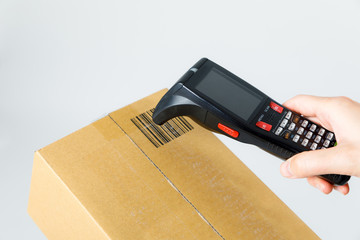 Portable bar cord reader.