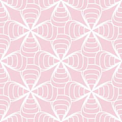 Geometric seamless pattern. Pale pink ornamental design