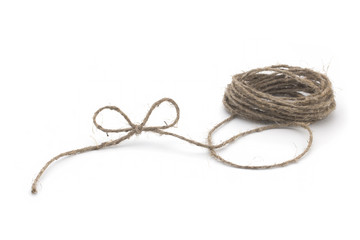 Twine on a white background