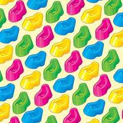 background pattern with baby potty