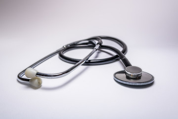 Stethoscope, white background centered