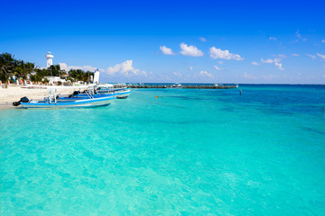 Fototapeta premium Puerto Morelos beach in Mayan Riviera