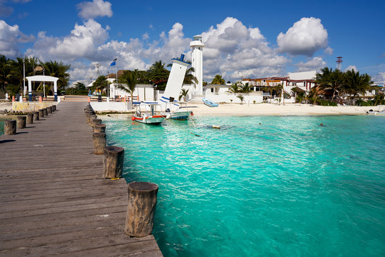 Puerto Morelos beach in Mayan Riviera