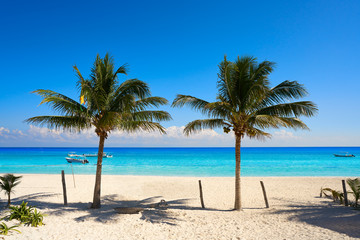 Obraz na płótnie Canvas Puerto Morelos beach in Riviera Maya