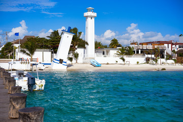 Obraz premium Puerto Morelos beach in Riviera Maya