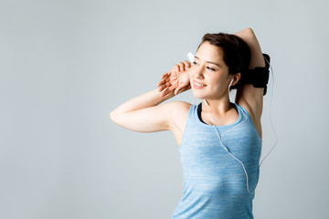 Young woman with sports wear.