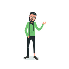 Exhausted and completely wiped out cartoon guy in casual clothes, gesturing. Vector illustration. Modern flat design.