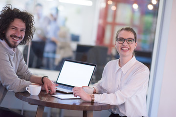 startup Business team Working With laptop in creative office