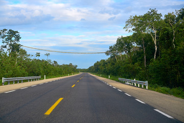 305D road near Playa del Carmen Mexico