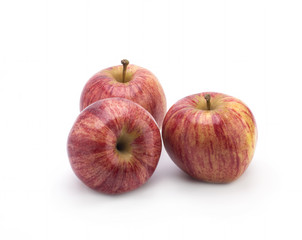Apples on a white background