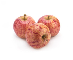 Apples on a white background