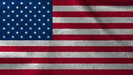 United states fabric flag, USA velvet fabric flag.