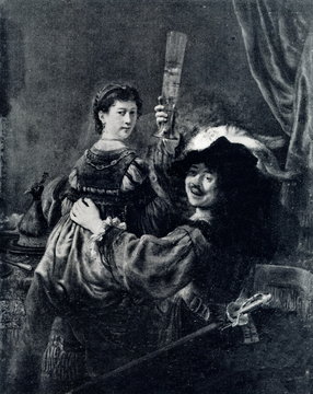 The Prodigal Son in the Brothel (Self-Portrait with Saskia) (Rembrandt, ca. 1637) 