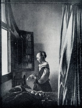 Girl Reading A Letter At An Open Window (Johannes Vermeer, Ca. 1657)