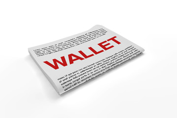 Wallet on Newspaper background