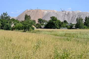 A small village at the foot of a salt mine