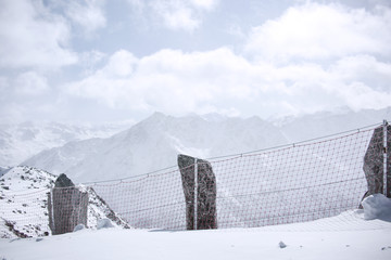 snow background space 