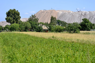A small village at the foot of a salt mine