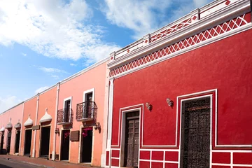 Foto op Canvas Valladolid city of Yucatan Mexico © lunamarina