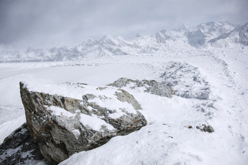 snow background space 