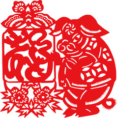 Chinese traditional Chinese zodiac pattern