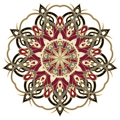 Aribic Colorful Mandala. Ethnic tribal ornaments