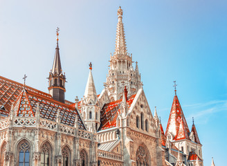 Obraz premium Hungary. Budapest. St. Matthias Church in Budapest.