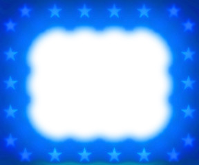 Blue stars frame