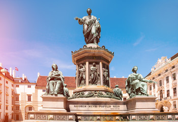 Fototapeta premium Vienna. Austria. Monument to Emperor Franz I at the Hofburg Palace in Vienna
