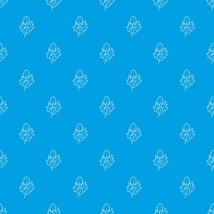 Leaves pattern seamless blue