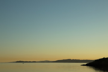 Beach at sunset