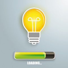 Bulb Progress Bar Loading