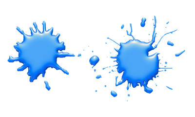 Fototapeta premium blue ink splat