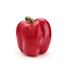 Red pepper isolated on white background