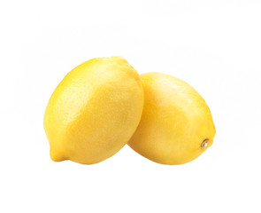 Lemon isolated on white background