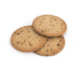 Cookies on a white background