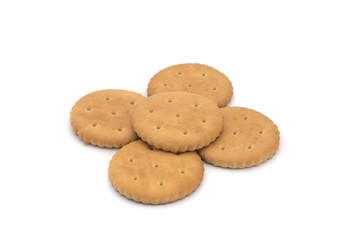 Dietary cookies on a white background