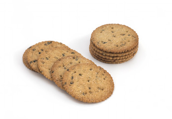 cookies on a white background