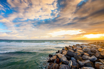 West Beach shores at sunset