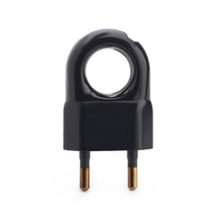 electric plug on white background