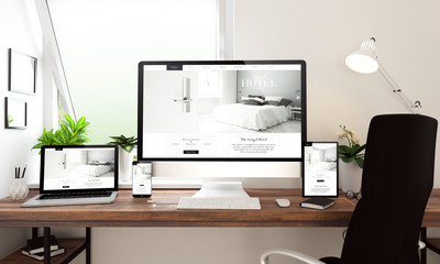 window office desktop devices hotel website