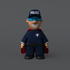 Police - 3D Illustration