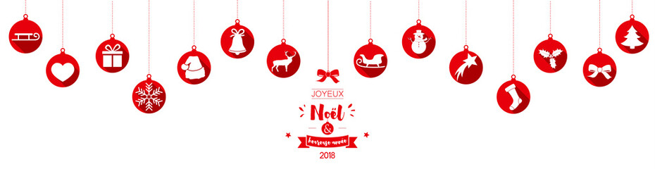 Obraz na płótnie Canvas Joyeux Noël et Heureuse Année 2018 !