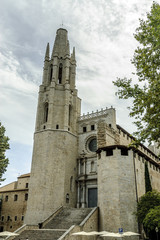 basilica of San felix of the city of Gerona, Spain.