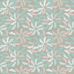 Winter seamless pattern with abstract details