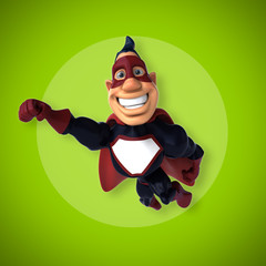 Fun superhero - 3D Illustration