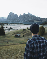 Seiser Alm morning view 