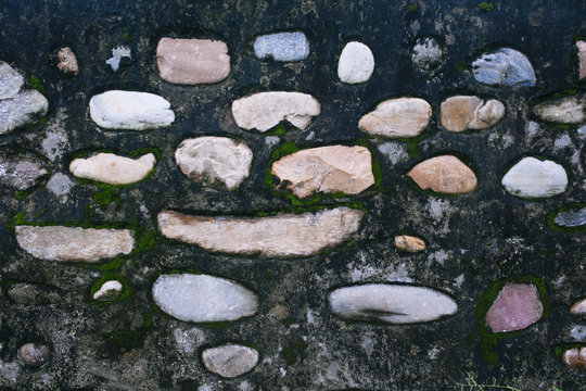 Layered stones textured background.